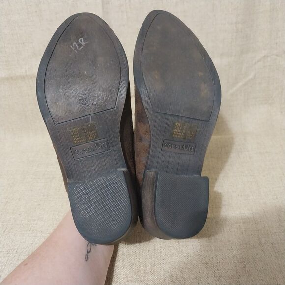 Coconut by Matisse booties Womens 7.5 brown Axle western slide on stretch Retro - Picture 5 of 9